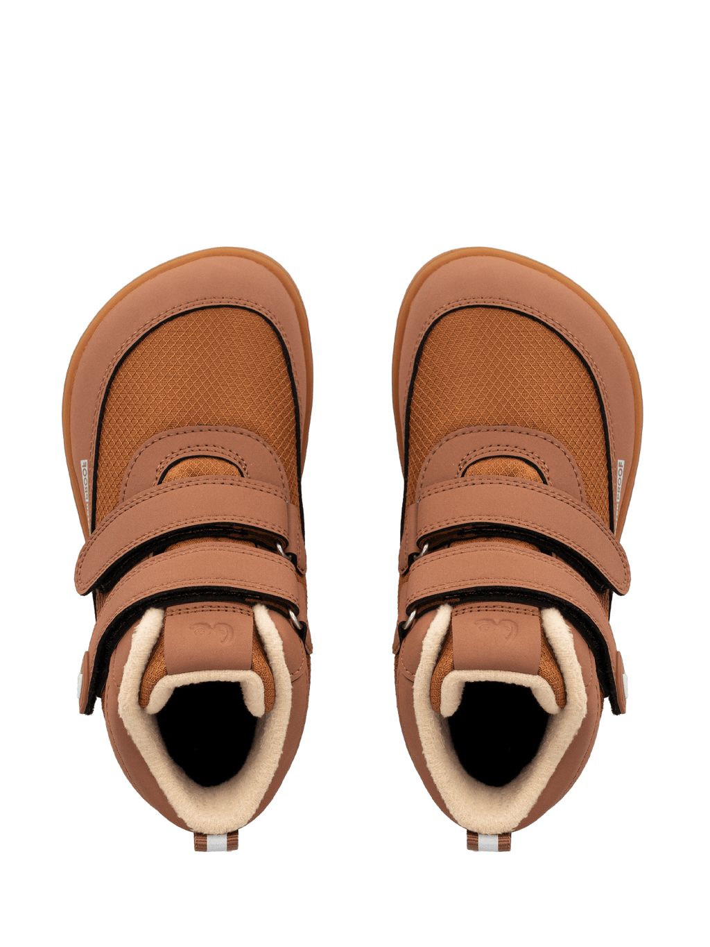 Kids winter barefoot boots Be Lenka Zippu Kids - All Brown - Barefoot Shoe Store