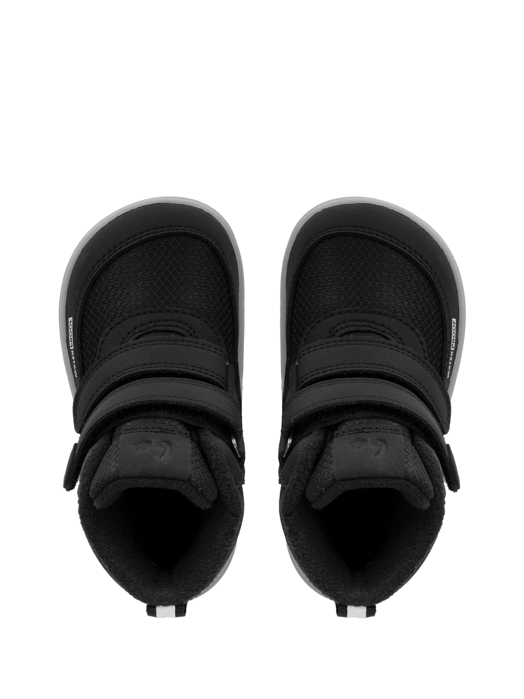 Kids winter barefoot boots Be Lenka Zippu Preschool - Black & Grey - Barefoot Shoe Store