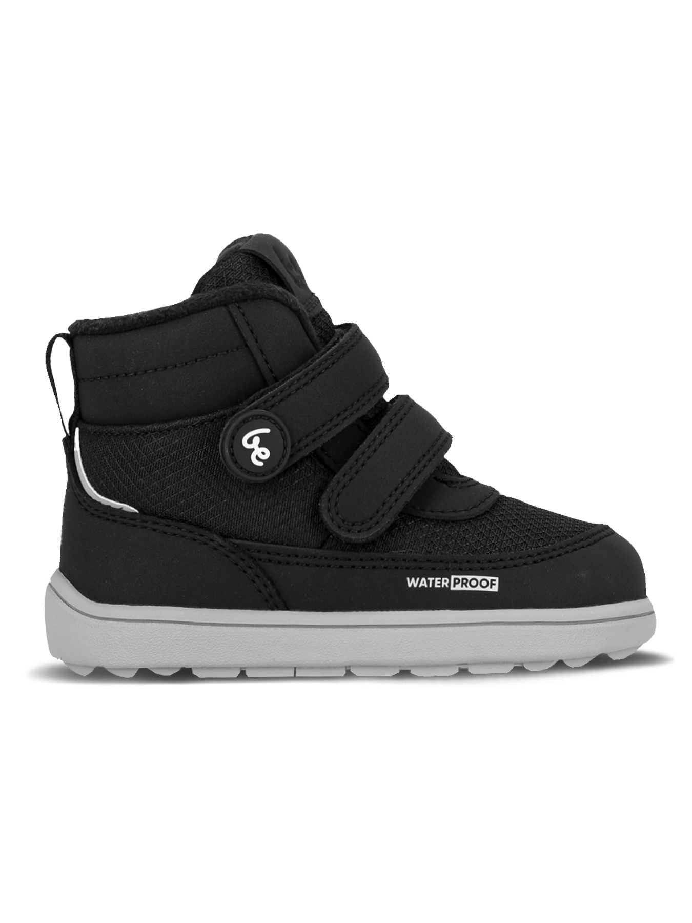 Kids winter barefoot boots Be Lenka Zippu Preschool - Black & Grey - Barefoot Shoe Store