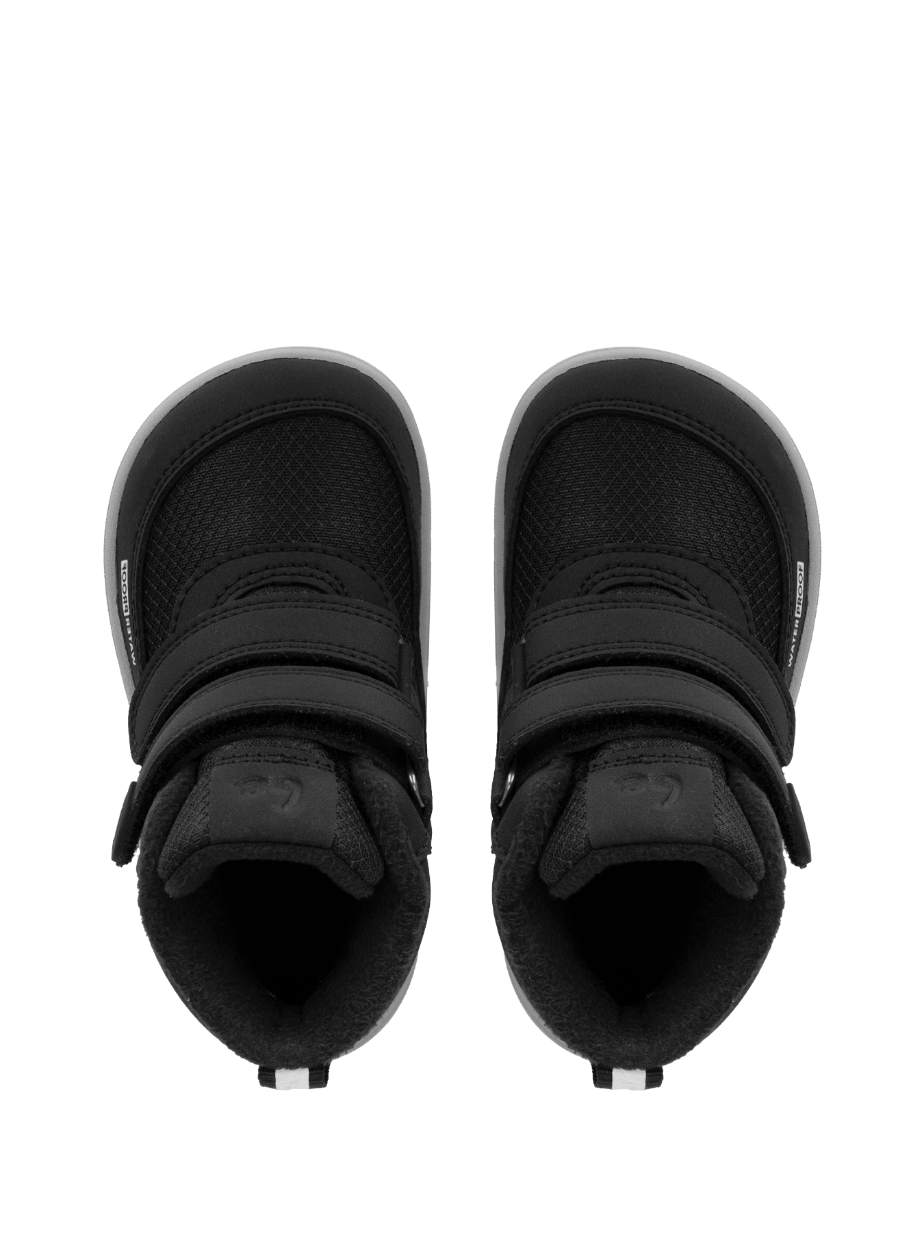 Kids winter barefoot boots Be Lenka Zippu Preschool - Black & Grey - Barefoot Shoe Store