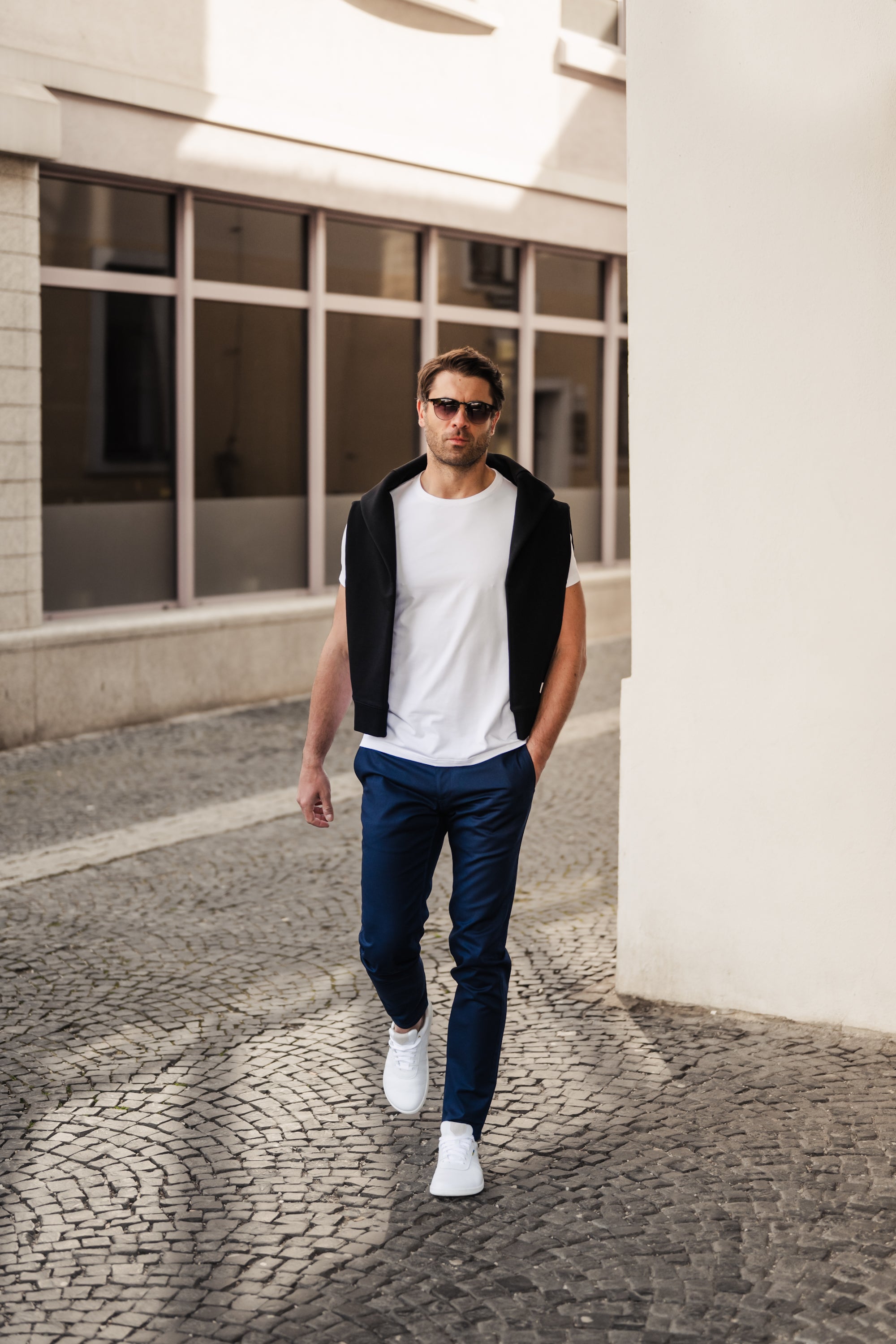 Men’s Round Neck T-shirt Be Lenka Essentials - White