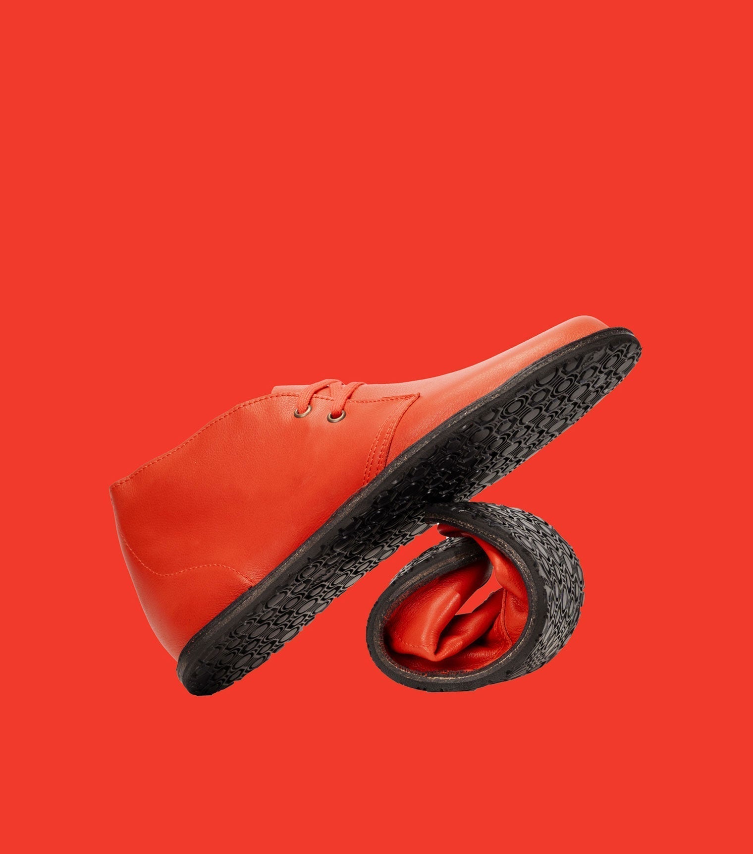 Red Barefoot Desert Boots | Barefoot Pals - Barefoot Shoe Store