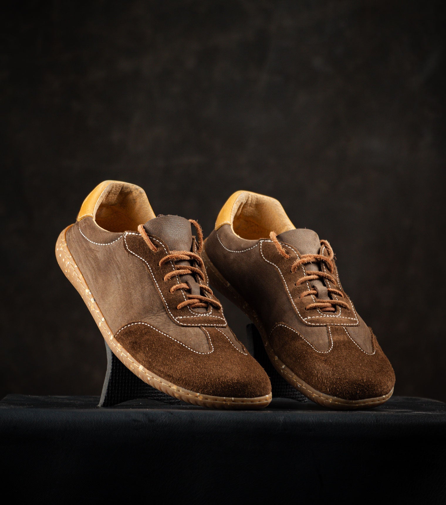 Sneaky Ninjas | Barefoot Retro Trainers Brown - Barefoot Shoe Store