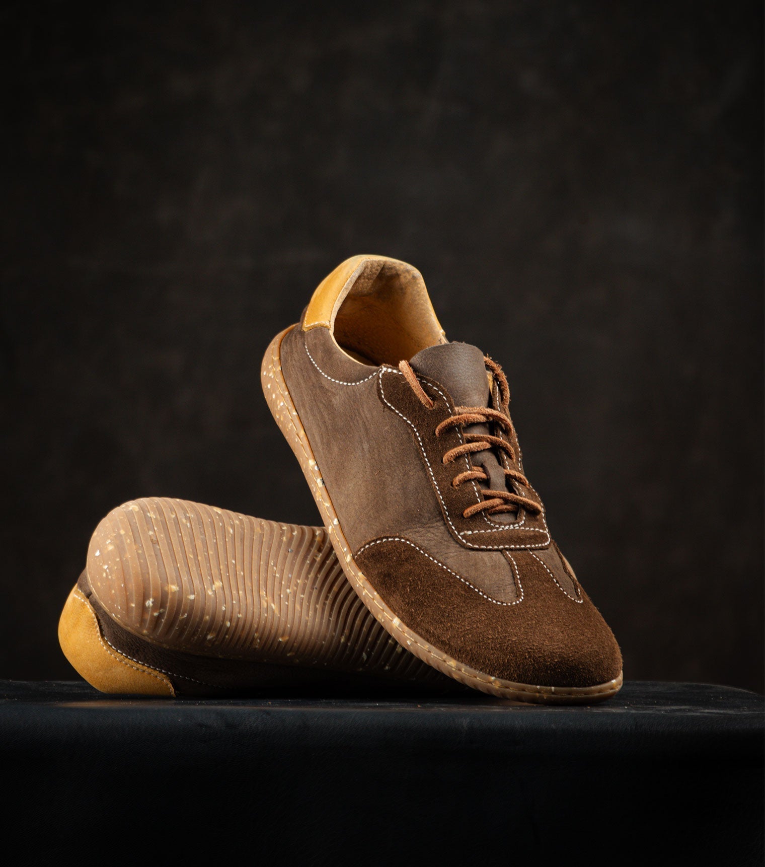 Sneaky Ninjas | Barefoot Retro Trainers Brown - Barefoot Shoe Store