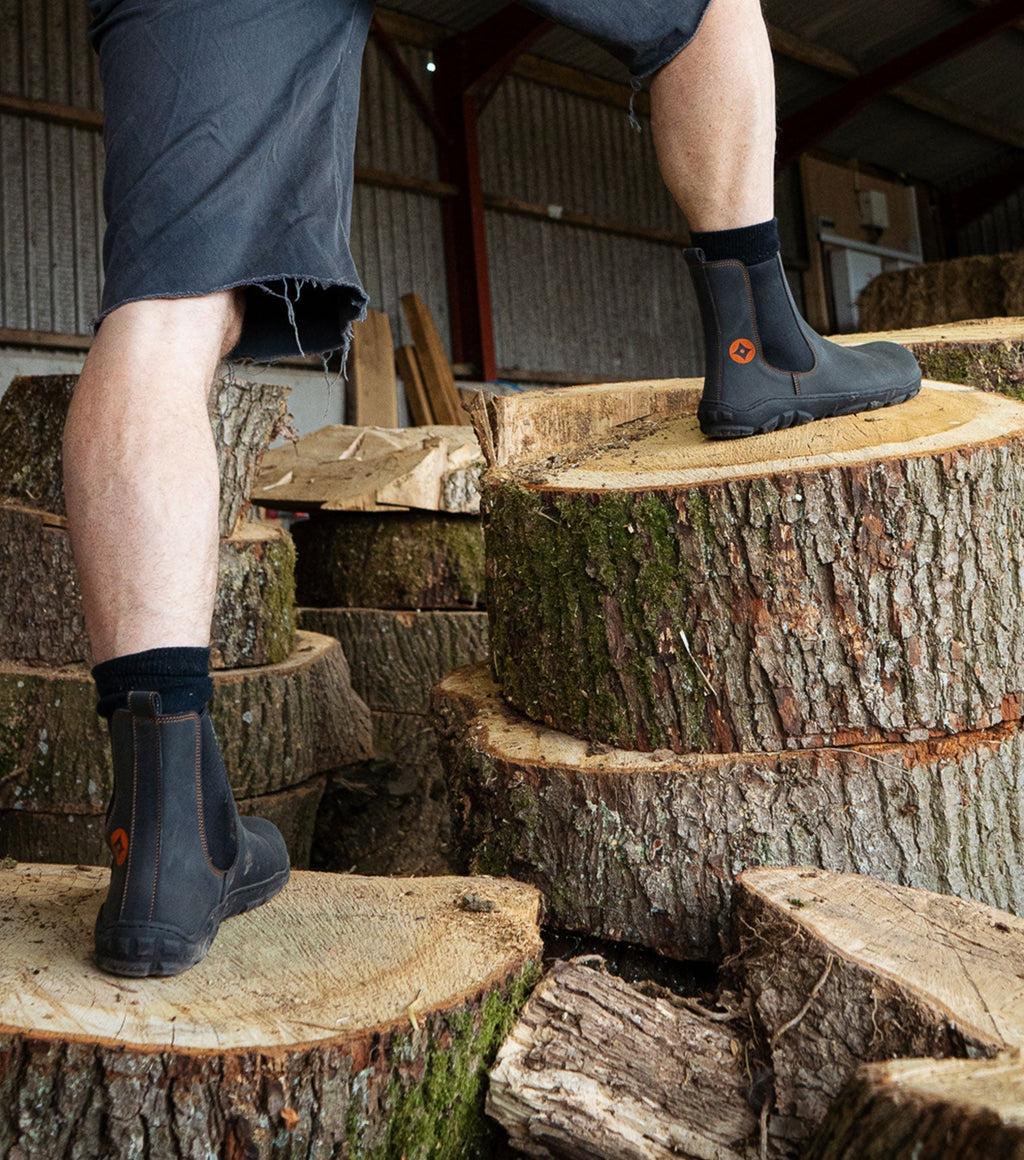 Sneaky Ninjas | Barefoot Safety Chelsea Boots in Black - Barefoot Shoe Store