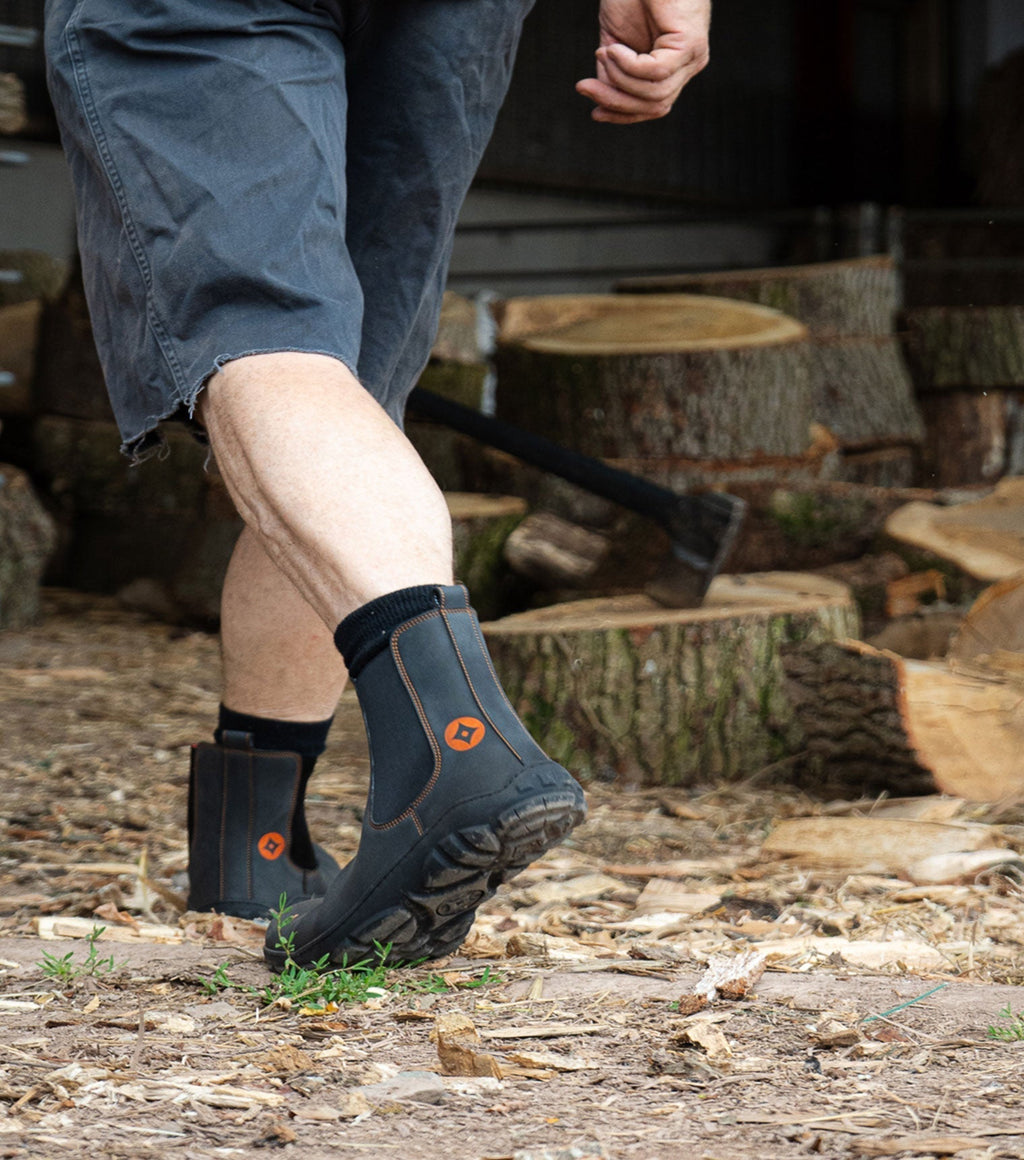 Sneaky Ninjas | Barefoot Safety Chelsea Boots in Black - Barefoot Shoe Store