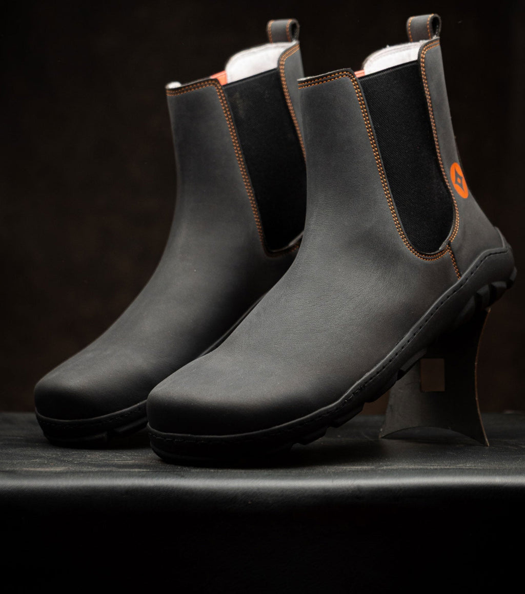 Sneaky Ninjas | Barefoot Safety Chelsea Boots in Black - Barefoot Shoe Store
