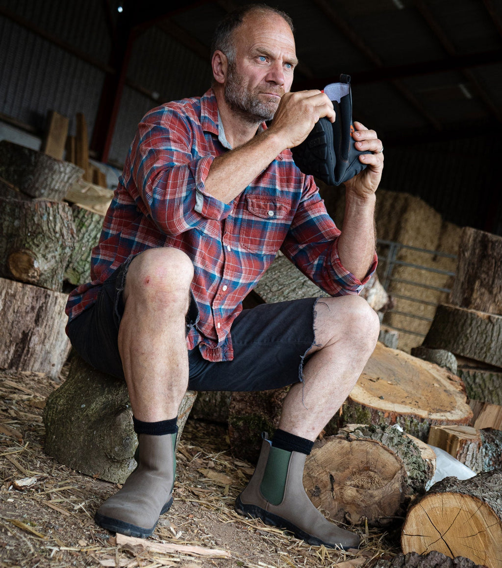Sneaky Ninjas | Barefoot Safety Chelsea Boots in Light Brown - Barefoot Shoe Store