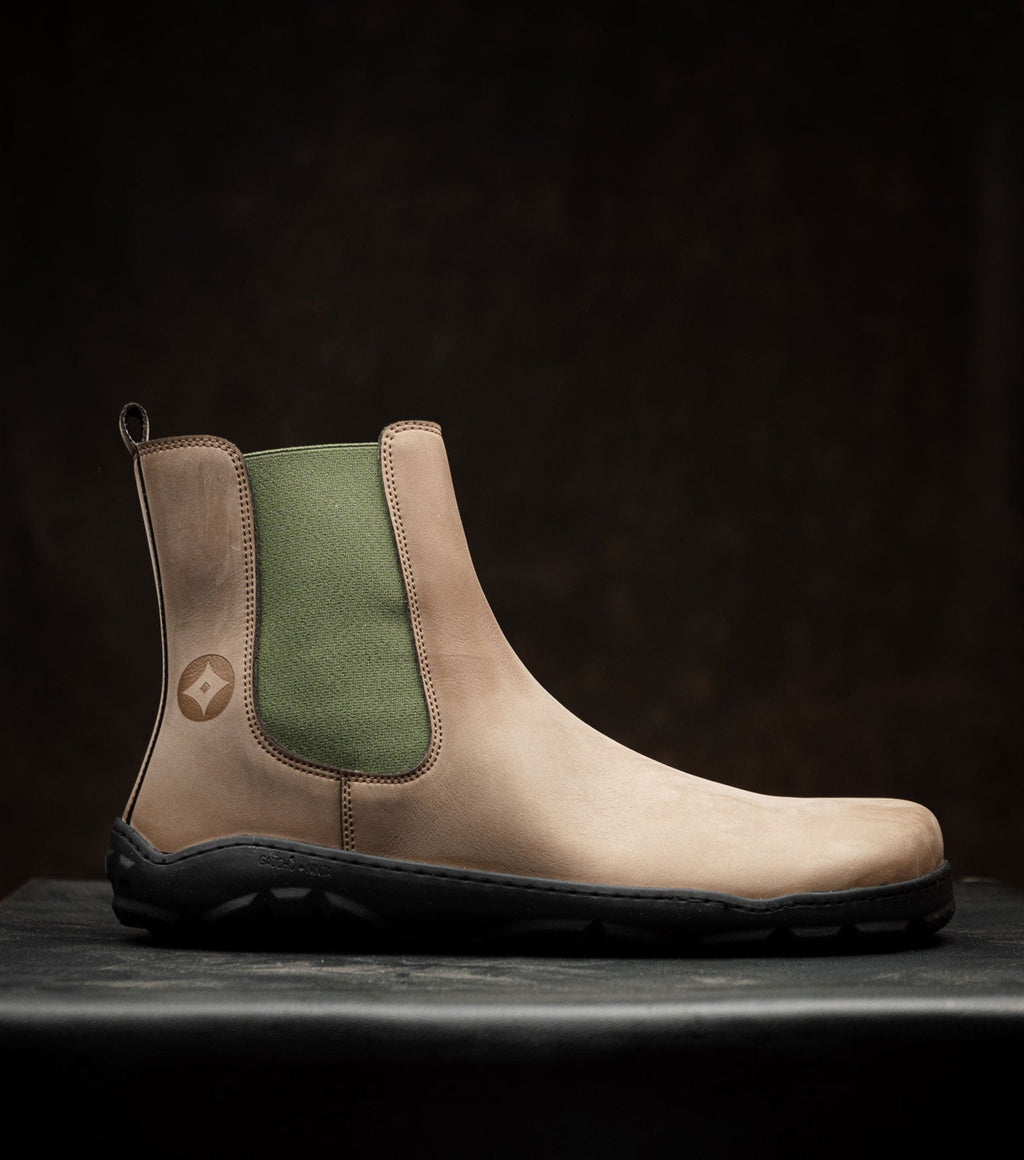 Sneaky Ninjas | Barefoot Safety Chelsea Boots in Light Brown - Barefoot Shoe Store