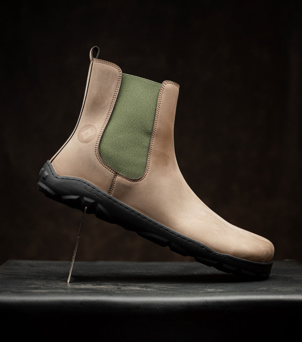 Sneaky Ninjas | Barefoot Safety Chelsea Boots in Light Brown - Barefoot Shoe Store