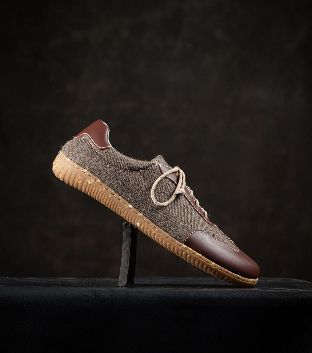 Sneaky Ninjas | Yak Wool and Leather Barefoot Retro Trainers - Barefoot Shoe Store