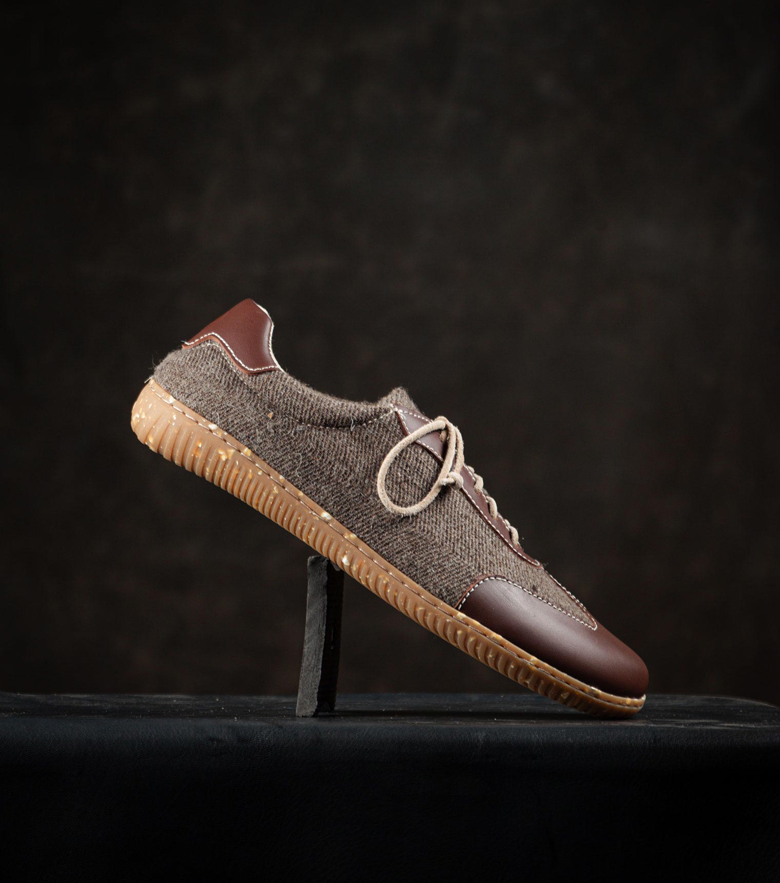 Sneaky Ninjas | Yak Wool and Leather Barefoot Retro Trainers - Barefoot Shoe Store