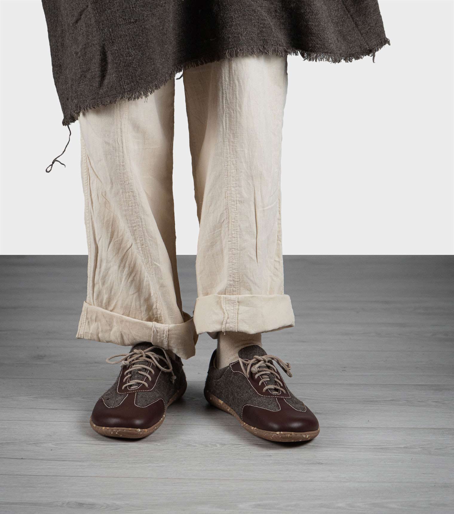 Sneaky Ninjas | Yak Wool and Leather Barefoot Retro Trainers - Barefoot Shoe Store