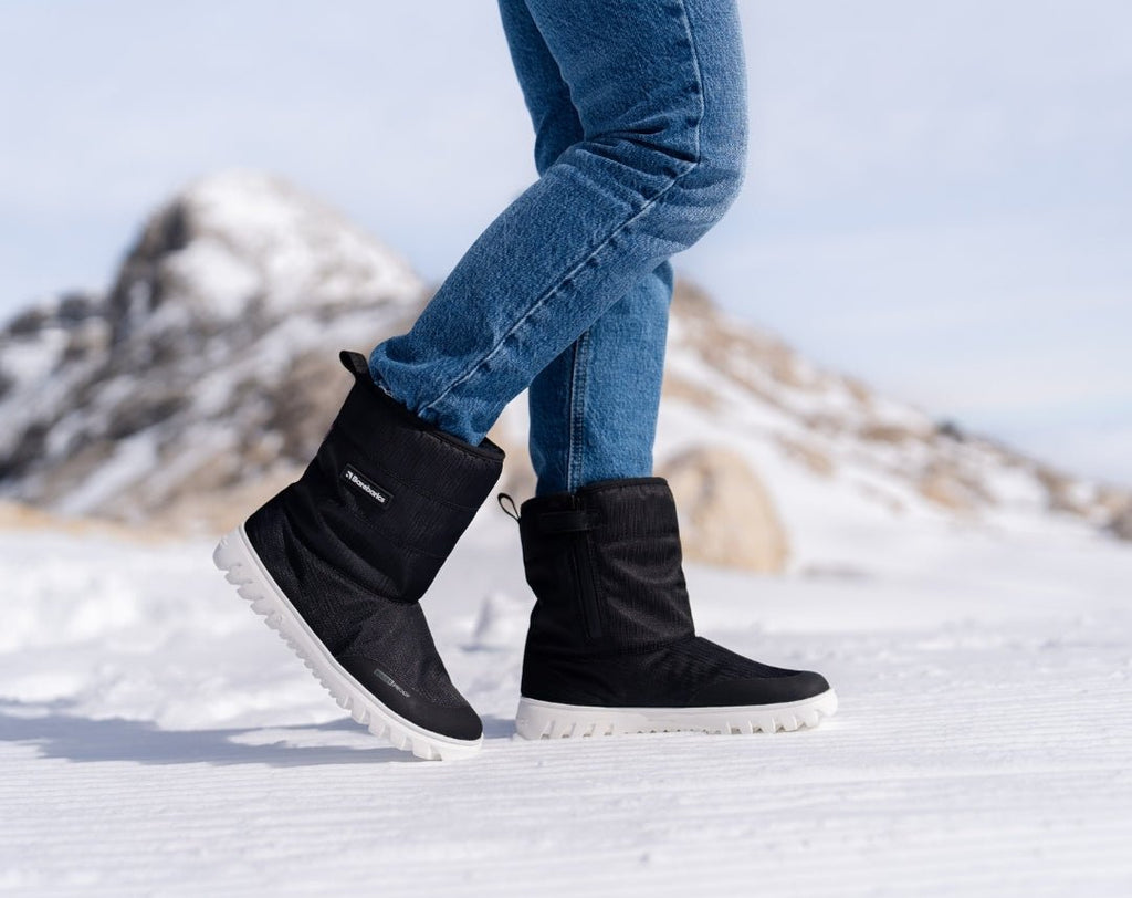 Winter Barefoot Boots Barebarics PolarStride - Black - Barefoot Shoe Store