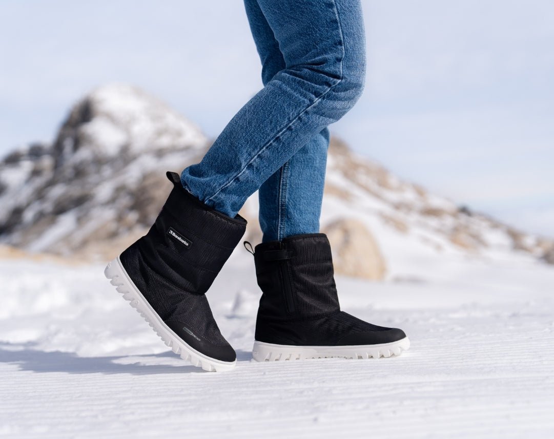Winter Barefoot Boots Barebarics PolarStride - Black - Barefoot Shoe Store