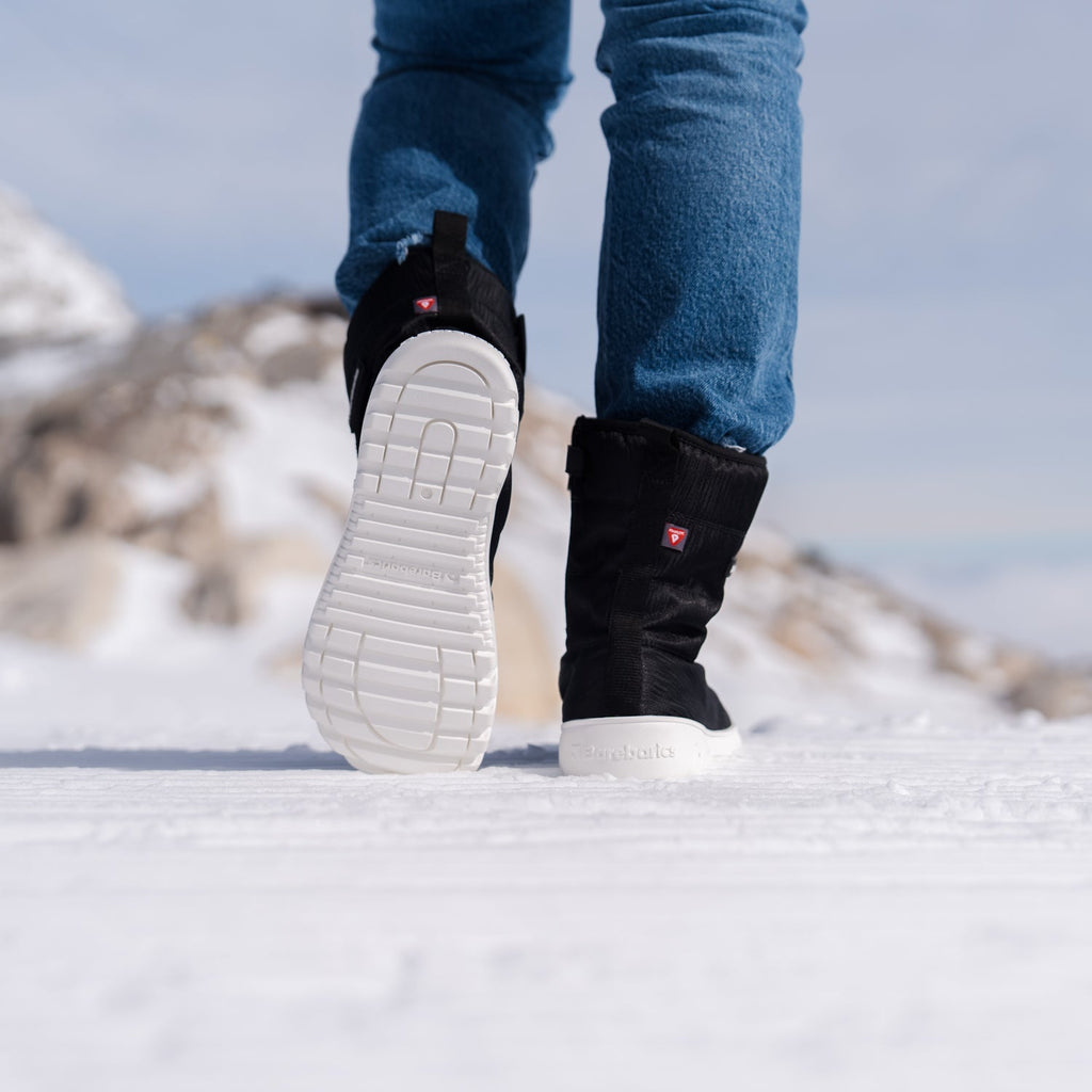 Winter Barefoot Boots Barebarics PolarStride - Black - Barefoot Shoe Store