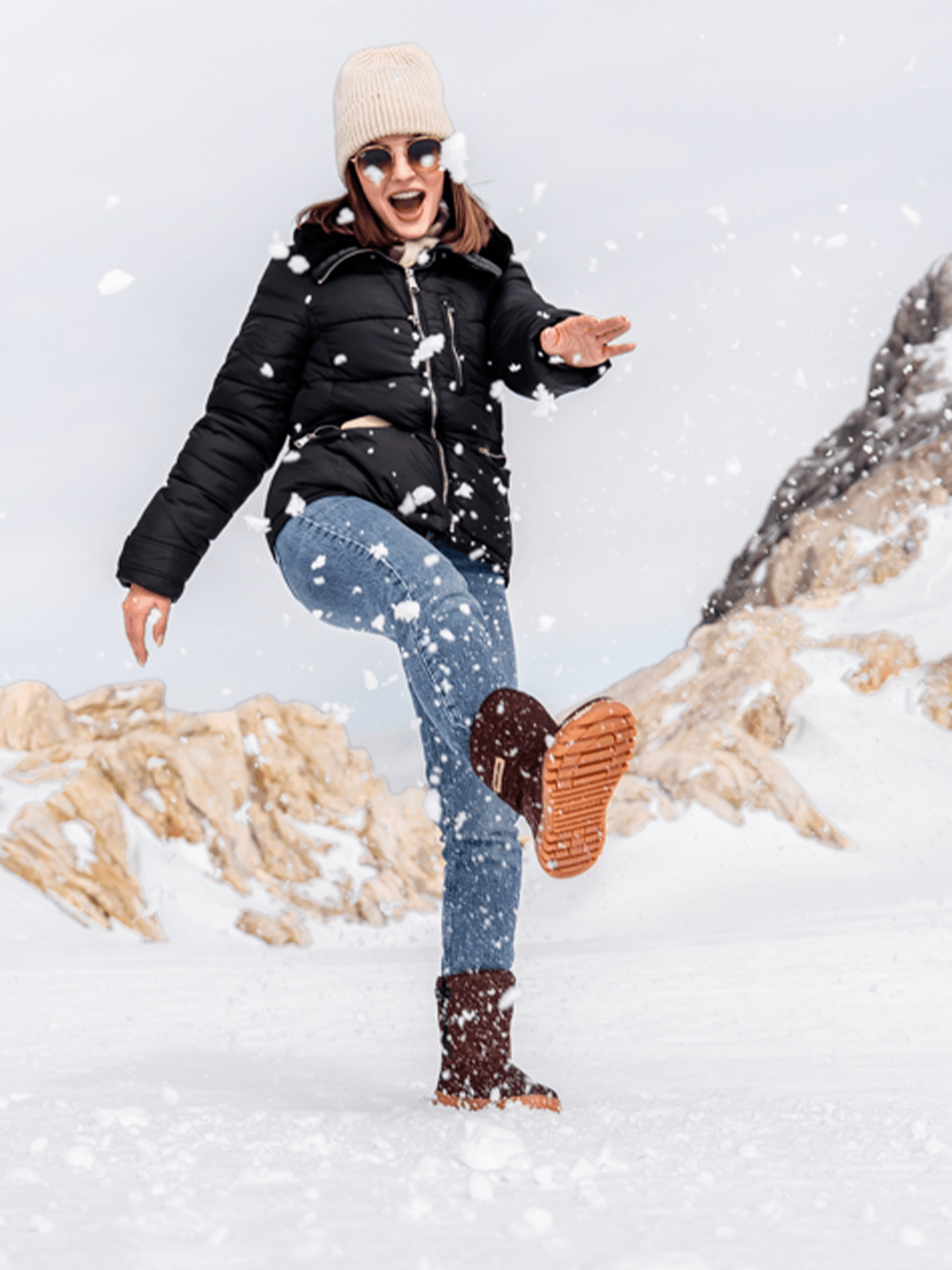 Winter Barefoot Boots Barebarics PolarStride - Copper Brown - Barefoot Shoe Store