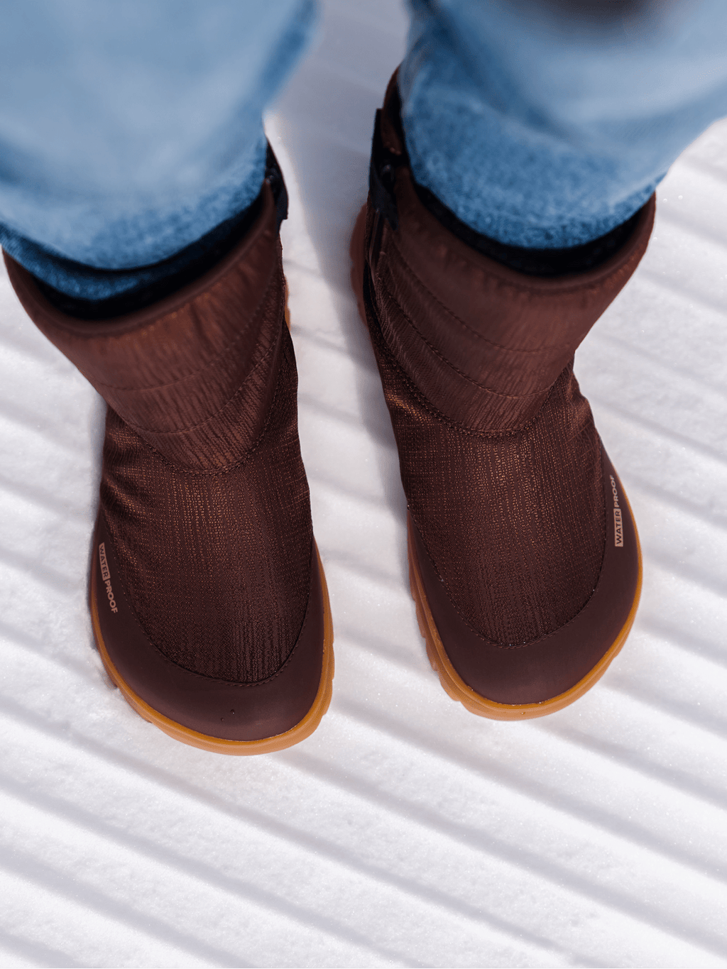 Winter Barefoot Boots Barebarics PolarStride - Copper Brown - Barefoot Shoe Store