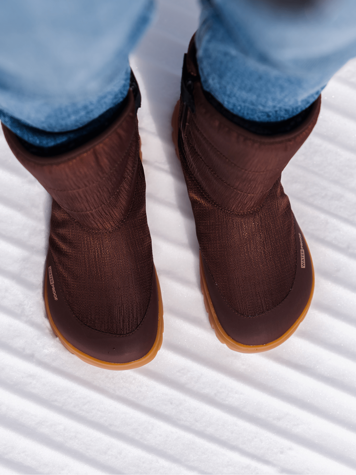 Winter Barefoot Boots Barebarics PolarStride - Copper Brown - Barefoot Shoe Store