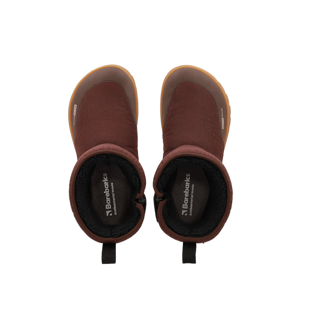 Winter Barefoot Boots Barebarics PolarStride - Copper Brown - Barefoot Shoe Store