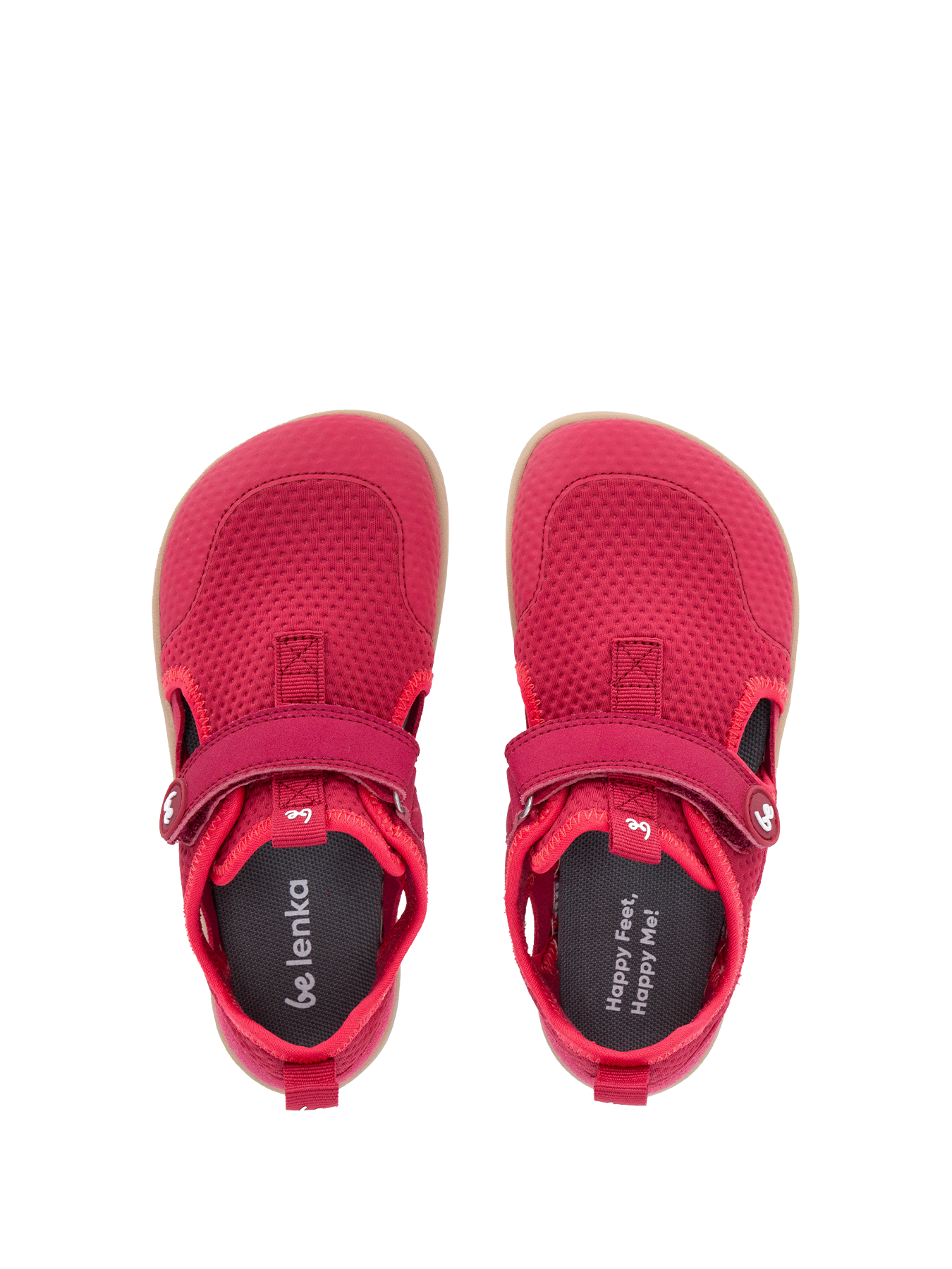 Kids' barefoot sandals Zest Kids - Berry