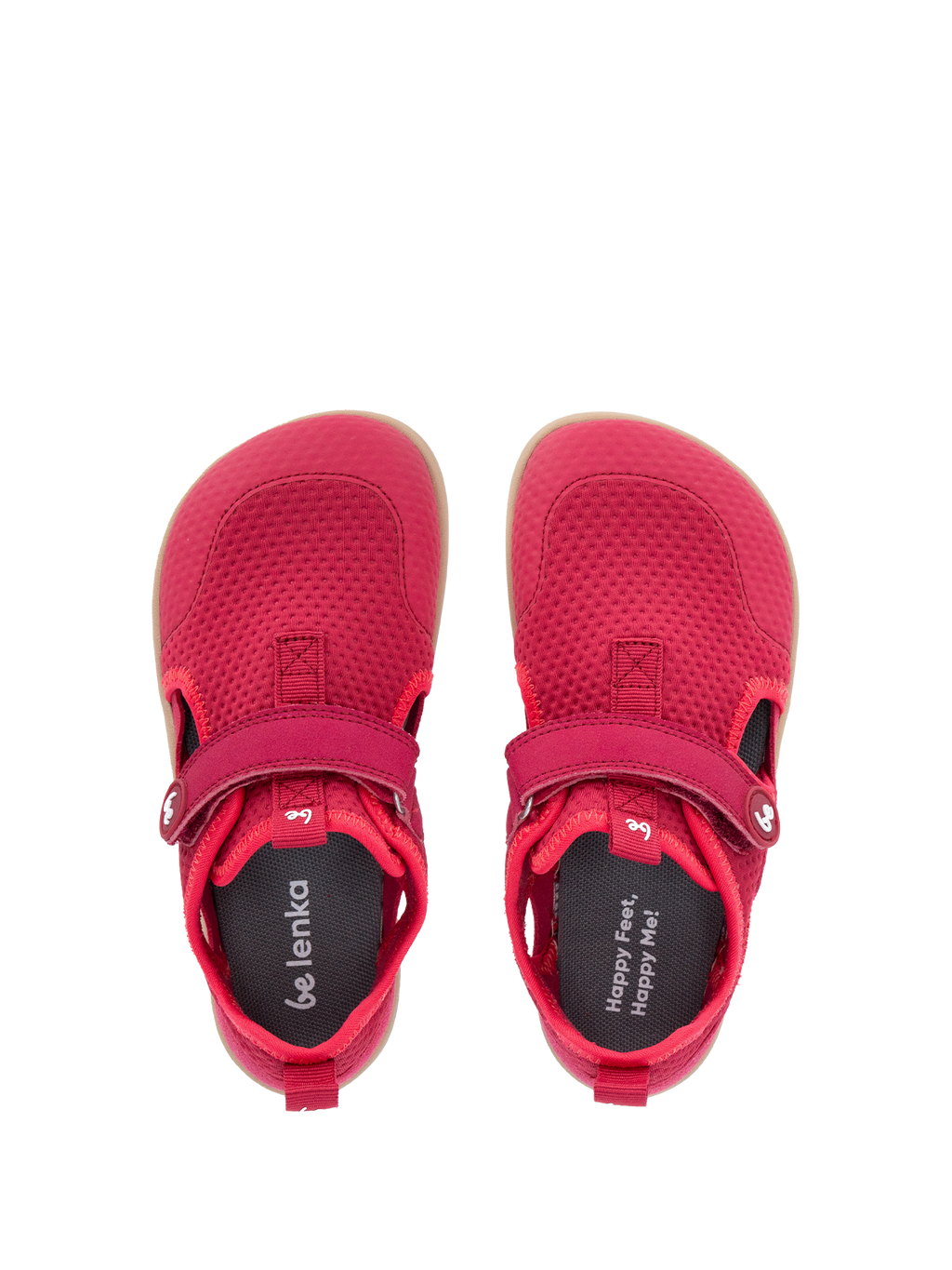 Kids' barefoot sandals Zest Kids - Berry