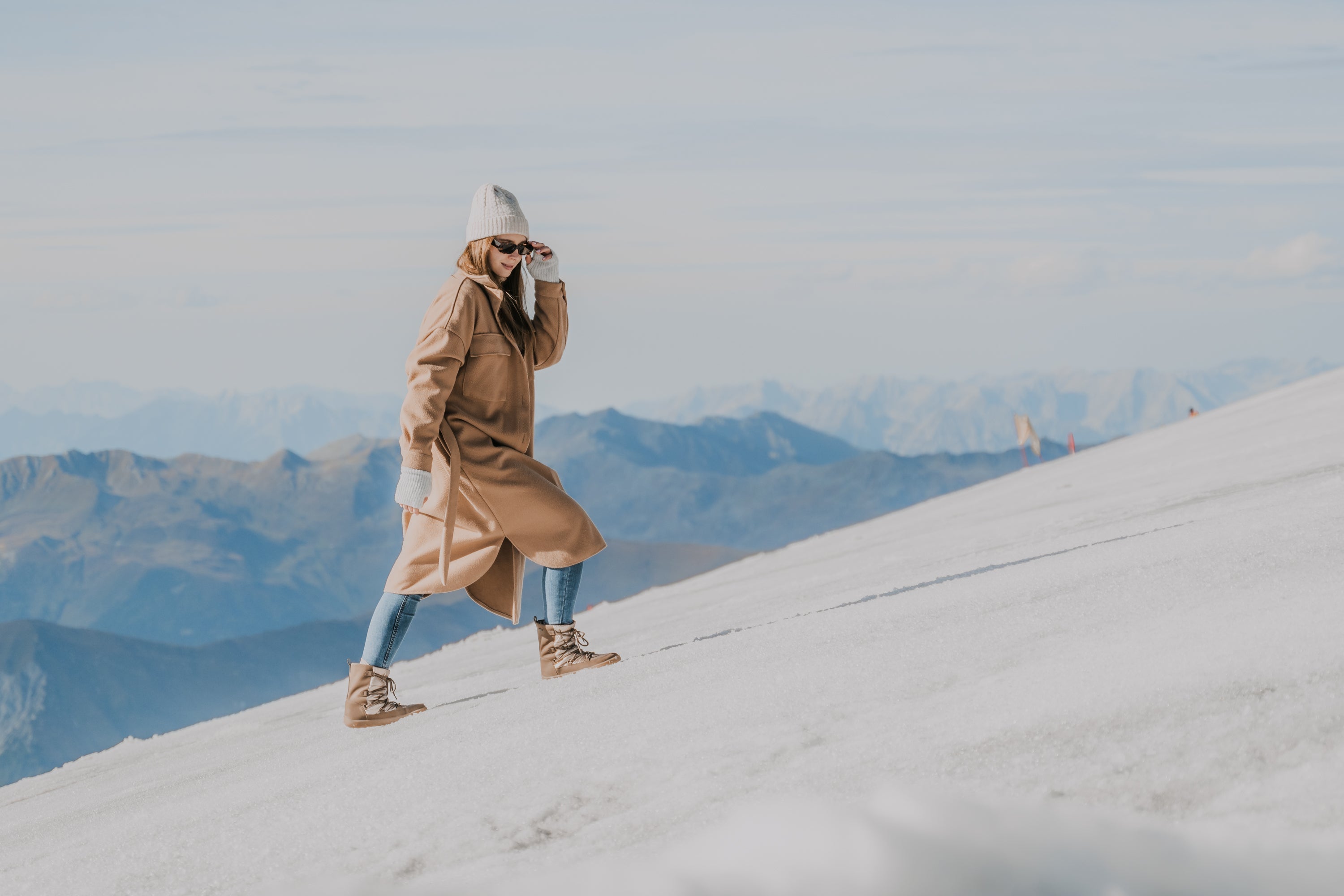 Winter Barefoot Boots Be Lenka Snowfox Woman - Champagne & Brown