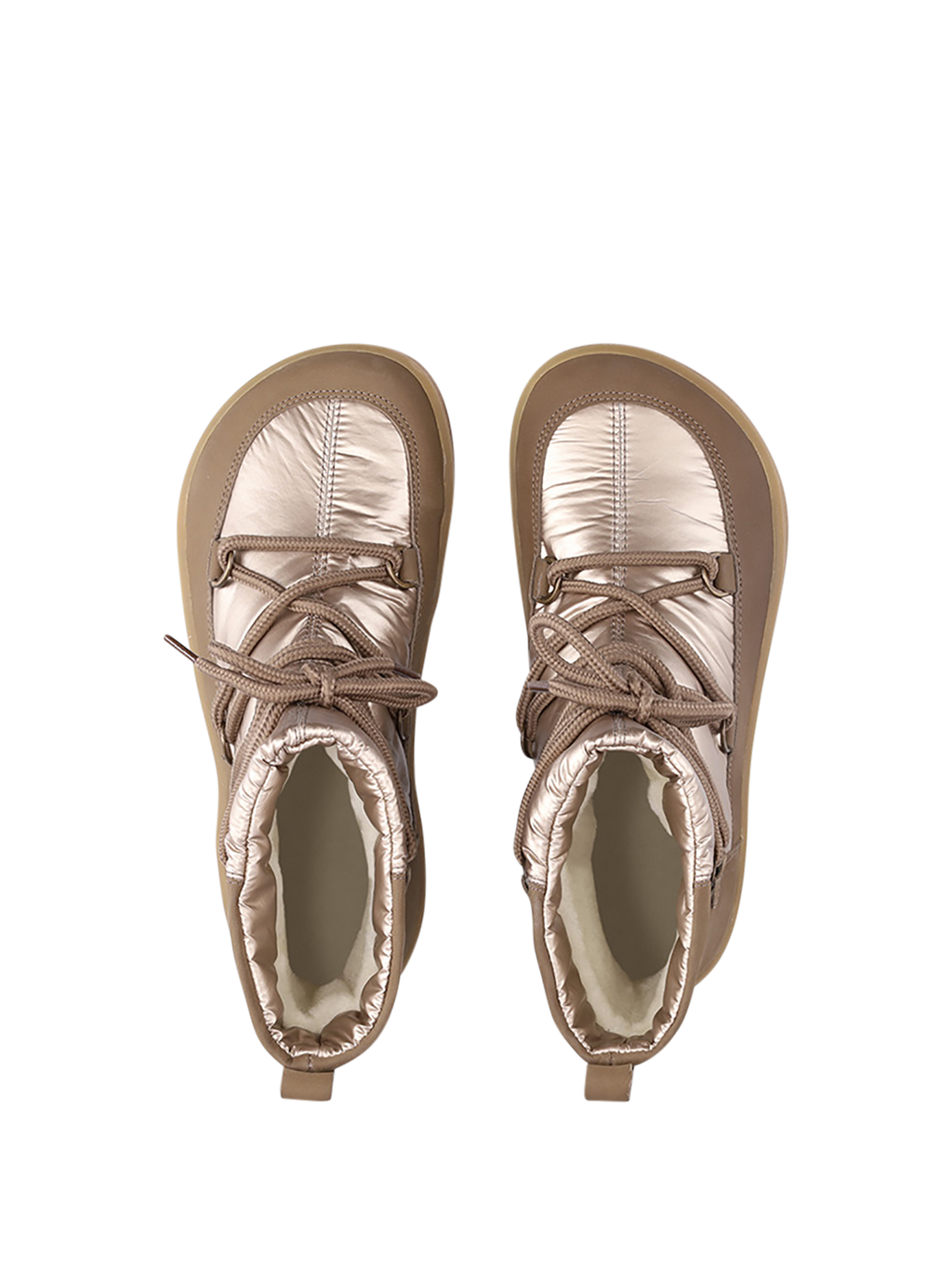 Winter Barefoot Boots Be Lenka Snowfox Woman - Champagne & Brown