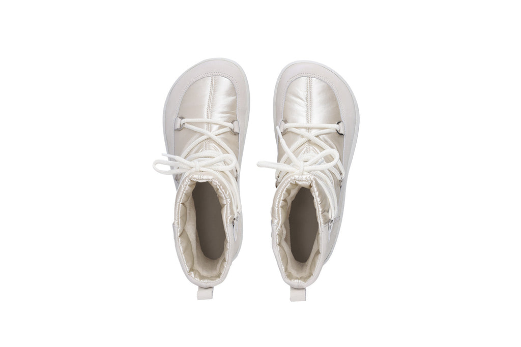 Winter Barefoot Boots Be Lenka Snowfox Woman - Pearl White