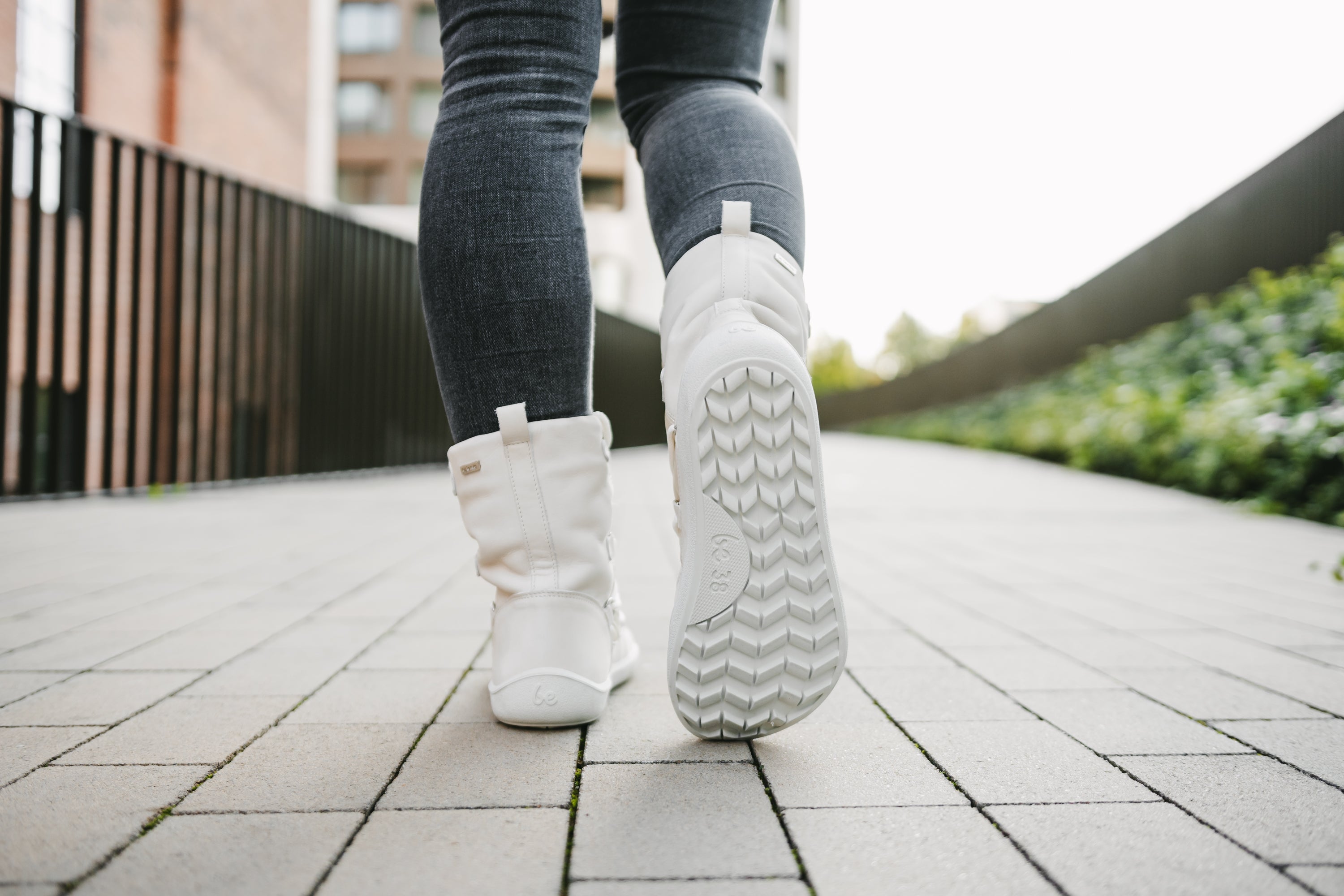 Winter Barefoot Boots Be Lenka Snowfox Woman - Pearl White